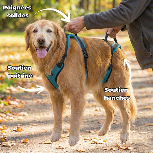 Harnais de mobilité pour chien