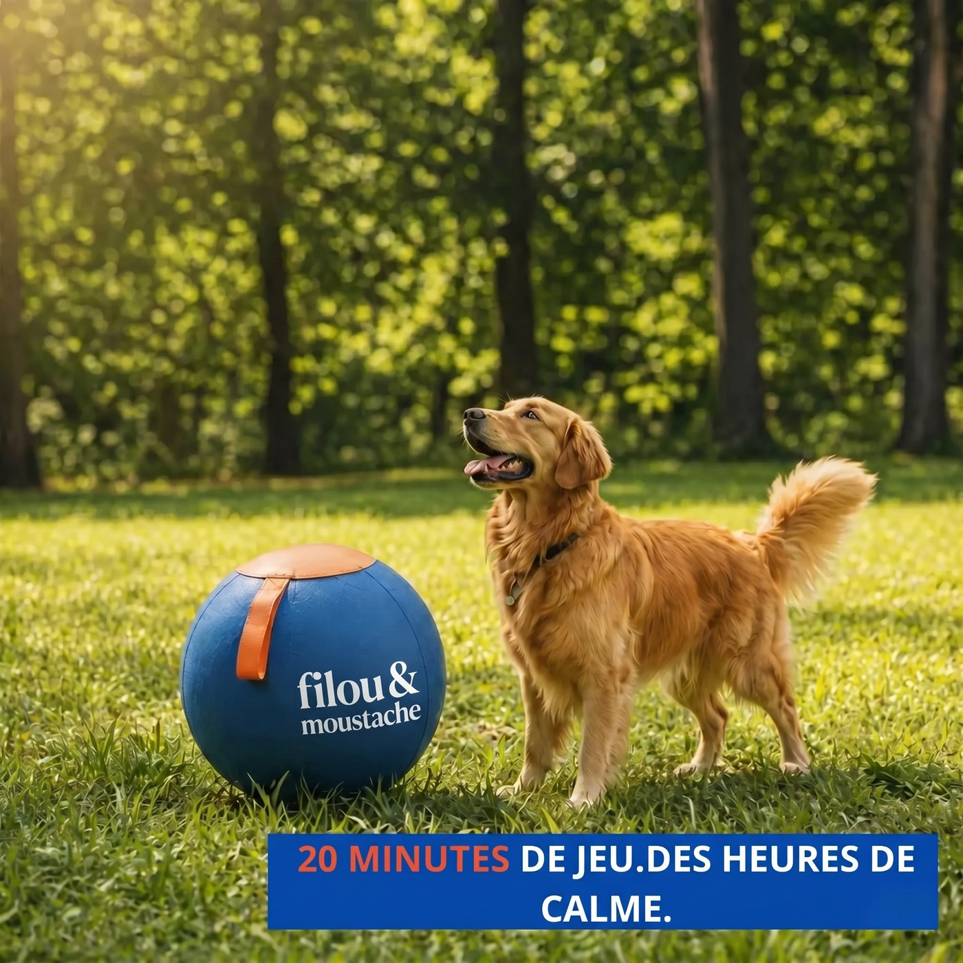 Balle Géante Filou & Moustache - 20 minutes de jeu, des heures de calme